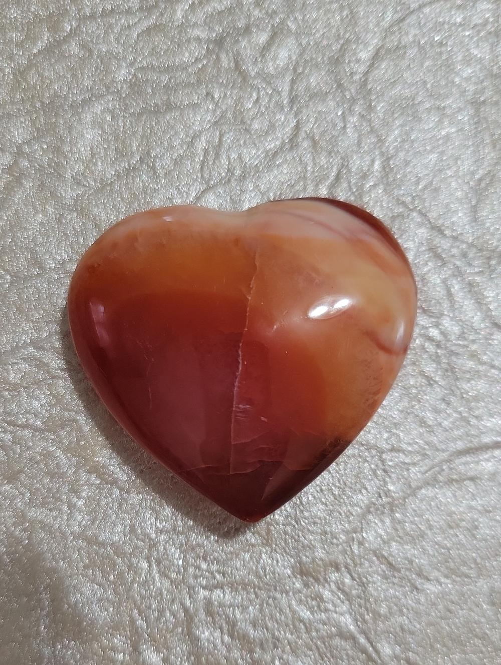 Carnelian Crystal Heart - Picture 2 of 4